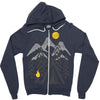 camp fire Zipper Hoodie