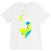 moon cat V-Neck Tee