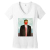 Rene Magritte Parody Impeach Trump Women's V-Neck T-Shirt