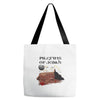 the pilgrimage Tote Bags