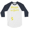 Muggle On Board Yellow 3/4 Sleeve Shirt