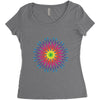 COSMIC FLOWER Women's Triblend Scoop T-shirt