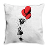 red balloons Throw Pillow
