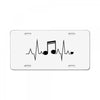 Heart Rhythm Music License Plate