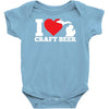 ladies i love michigan craft beer Baby Onesie