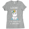 look i've created a unicorn Ladies Fitted T-Shirt