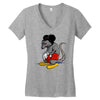 mickey rat Women's V-Neck T-Shirt