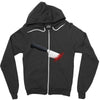 stabbed Zipper Hoodie