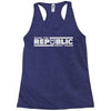 make the republic great again Racerback Tank