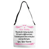 Dear Daddy, Thanks for Being my Dad Baby Boy Letter to Father Adjustable Strap Totes