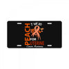 I Wear Peach For Uterine Cancer Awareness License Plate