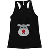 christmas reindeer rudolph Racerback Tank