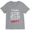 gsus saves chord V-Neck Tee