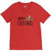 merry crustmas christmas pizza V-Neck Tee