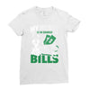 my husky is in charge! Ladies Fitted T-Shirt