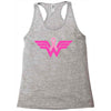 breast cancer wonder woman Racerback Tank