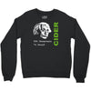 albert einstein theory of 7% proof geeky science cider scrumpy drinkin Crewneck Sweatshirt