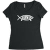darwin'   fish Women's Triblend Scoop T-shirt