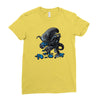 alien eats alien Ladies Fitted T-Shirt