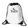 peter pan black Drawstring Bags
