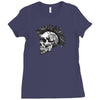 evil skull Ladies Fitted T-Shirt