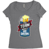 drinking beer Women's Triblend Scoop T-shirt