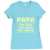 papa the man the myth the legend Ladies Fitted T-Shirt
