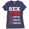 Sex Yes Please Ladies Fitted T-Shirt