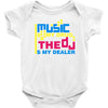 music is my drug Baby Onesie