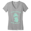 saint patrick made me do it Women's V-Neck T-Shirt