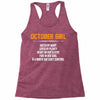 October Girl Hated By Many Racerback Tank