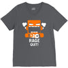rage quit V-Neck Tee