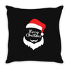 santa claus merry christmas Throw Pillow