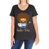 hello tree Ladies Curvy T-Shirt
