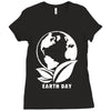 earth day planet Ladies Fitted T-Shirt