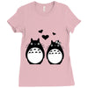 totoro Ladies Fitted T-Shirt