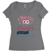 A May Girl Like A Flowers Women's Triblend Scoop T-shirt