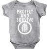protect and survive Baby Onesie