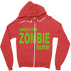 daddy's little zombie hunter Zipper Hoodie