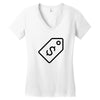 usd logo Women's V-Neck T-Shirt
