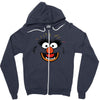 animal face Zipper Hoodie