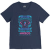 Never Underestimate the Strength of a Thyroid Cancer Warrior V-Neck Tee