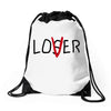 Loser Lover Drawstring Bags
