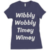 wibbly w0bbly Ladies Fitted T-Shirt