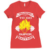 Trainning To Go Super Saiyan Ladies Fitted T-Shirt