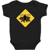 bear shark Baby Bodysuit