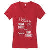 i just want to drink coffee &amp; bake things Women's V-Neck T-Shirt