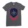 land of the free shield Ladies Fitted T-Shirt