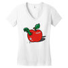 apple burster Women's V-Neck T-Shirt