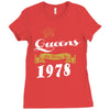 queens are born in 1978 Ladies Fitted T-Shirt